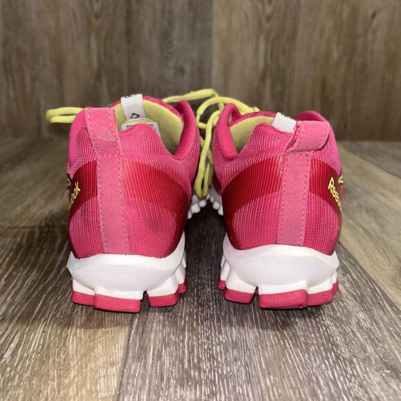 Reebok Womens US Size 7.5 Realflex Scream 2.0 V45149 Pink Yellow Running Shoes - Picture 7 of 12